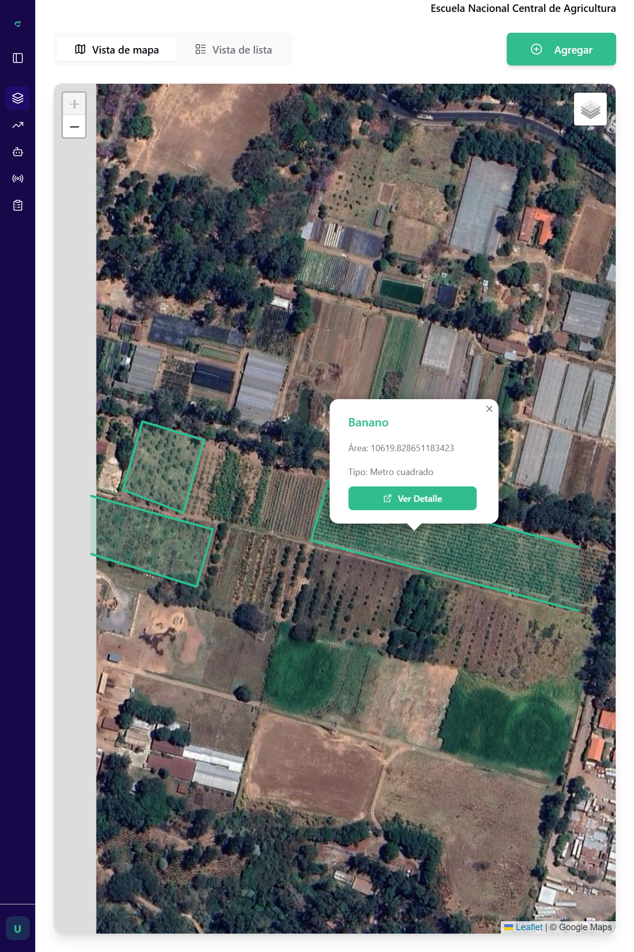 Mapa de sistemas productivos en Ingenicrop Studio